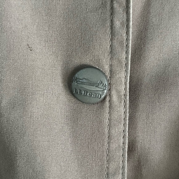 Women’s L.L.Bean Trench Coat Size Large - Picture 4 of 9